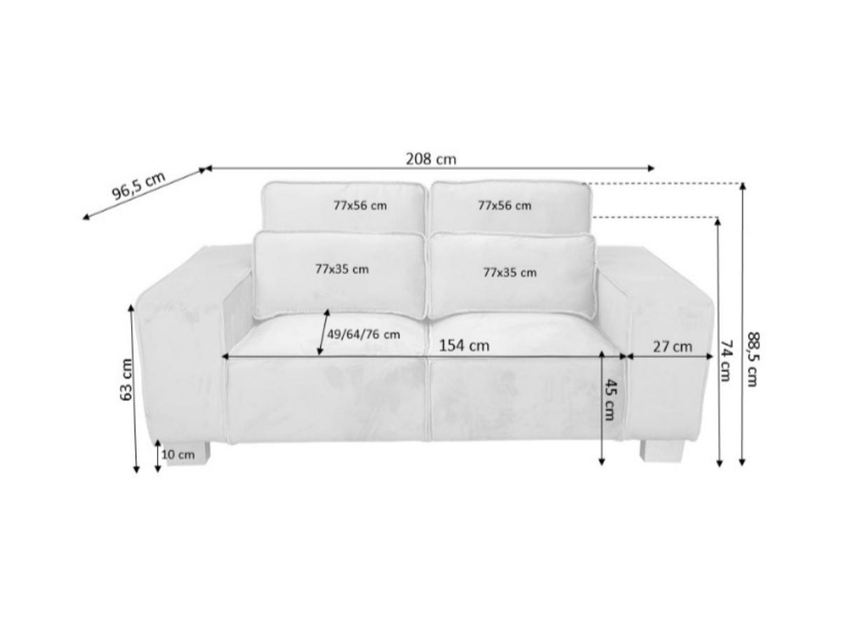 Borios Luxury Sofa Collection – U-Shape, 2C2, 3+2 Seater Modern Fabric Sofa 16