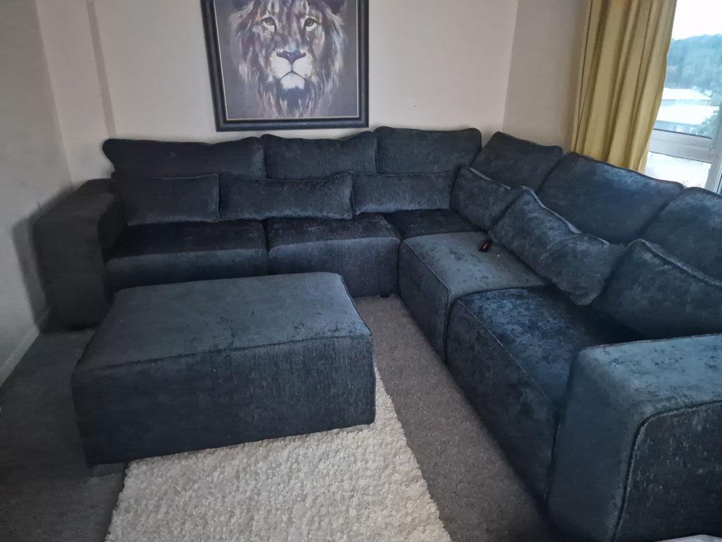 Borios Luxury Sofa Collection – U-Shape, 2C2, 3+2 Seater Modern Fabric Sofa 10