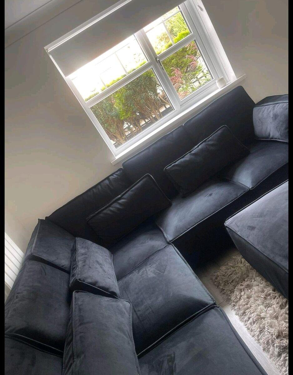 Borios Luxury Sofa Collection – U-Shape, 2C2, 3+2 Seater Modern Fabric Sofa 13