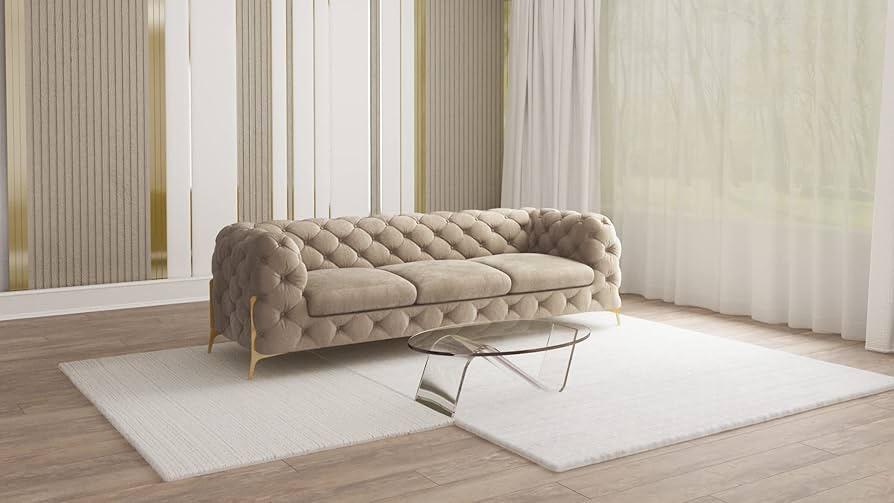 Chesterfield Luxury Sofa – Classic Tufted Design | U-Shape, 2C2, 3+2 Seater 12