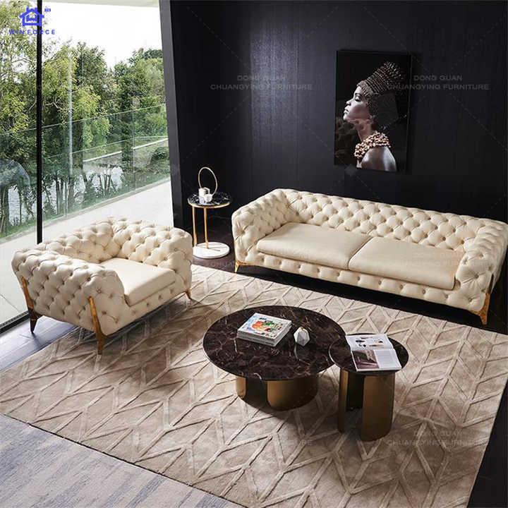 Chesterfield Luxury Sofa – Classic Tufted Design | U-Shape, 2C2, 3+2 Seater 13