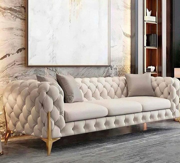Chesterfield Luxury Sofa – Classic Tufted Design | U-Shape, 2C2, 3+2 Seater  14