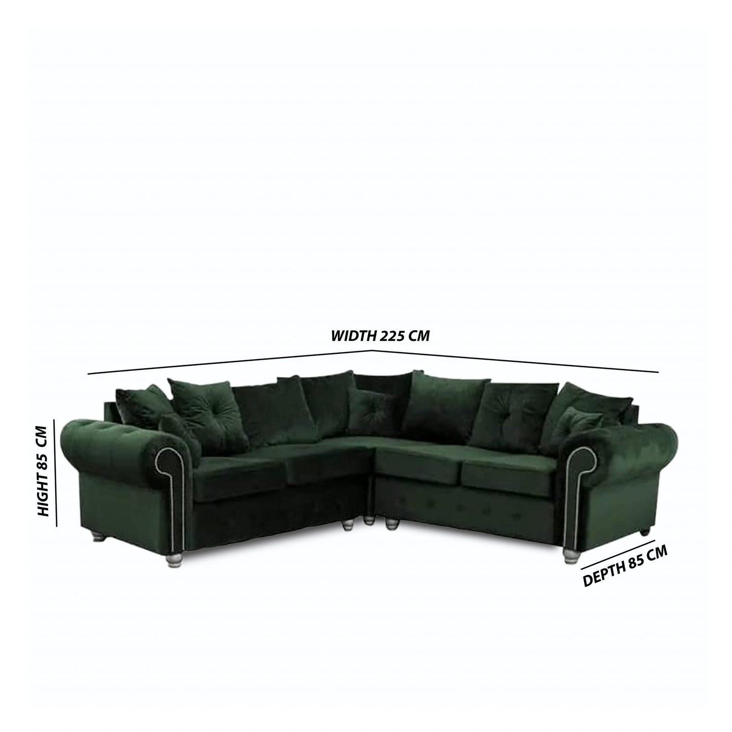 Olympia Sofa – Stylish & Comfortable Sectional | U-Shape, 2C2, 3+2 Seater 5